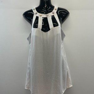 Jon Adam Women's White Turtle Neck Fancy Business